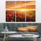 Designart - Beautiful Poppy Field at Sunset - Abstract Wall Art Canvas